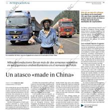 La noticia del atasco, en 2010